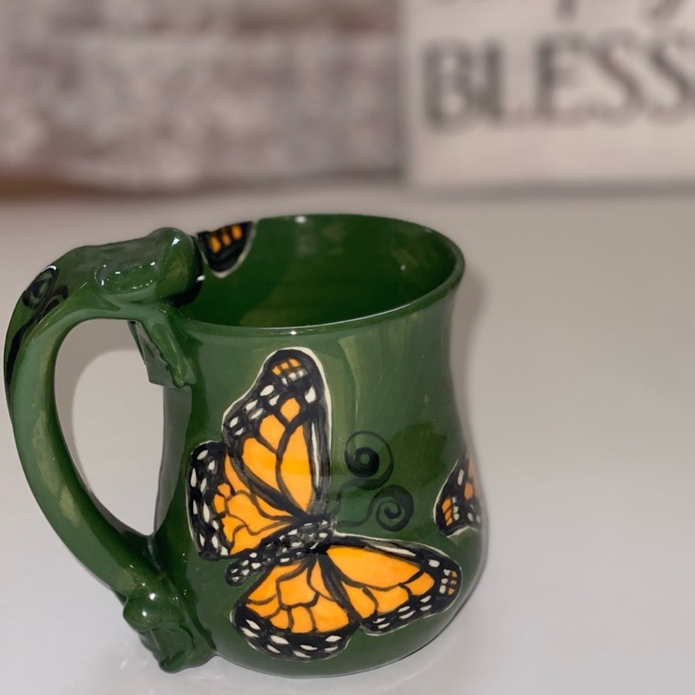 Handmade “Protect The Monarchs” Coffee Mug